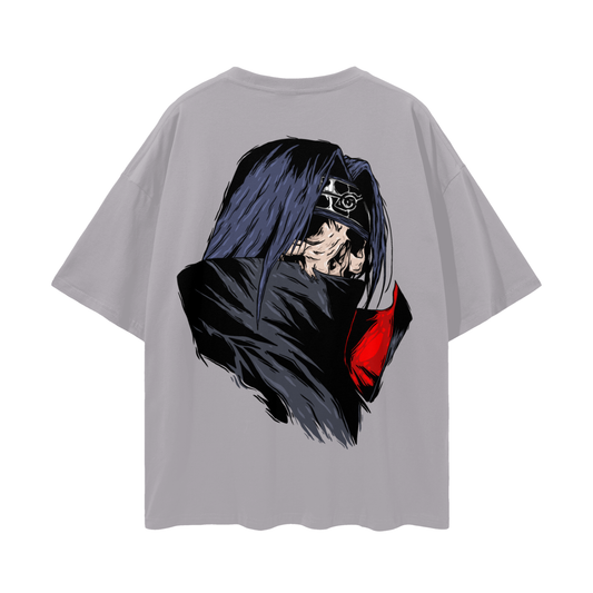 Fanart Itachi Piece - Oversize Deep Drop Shoulder Tee